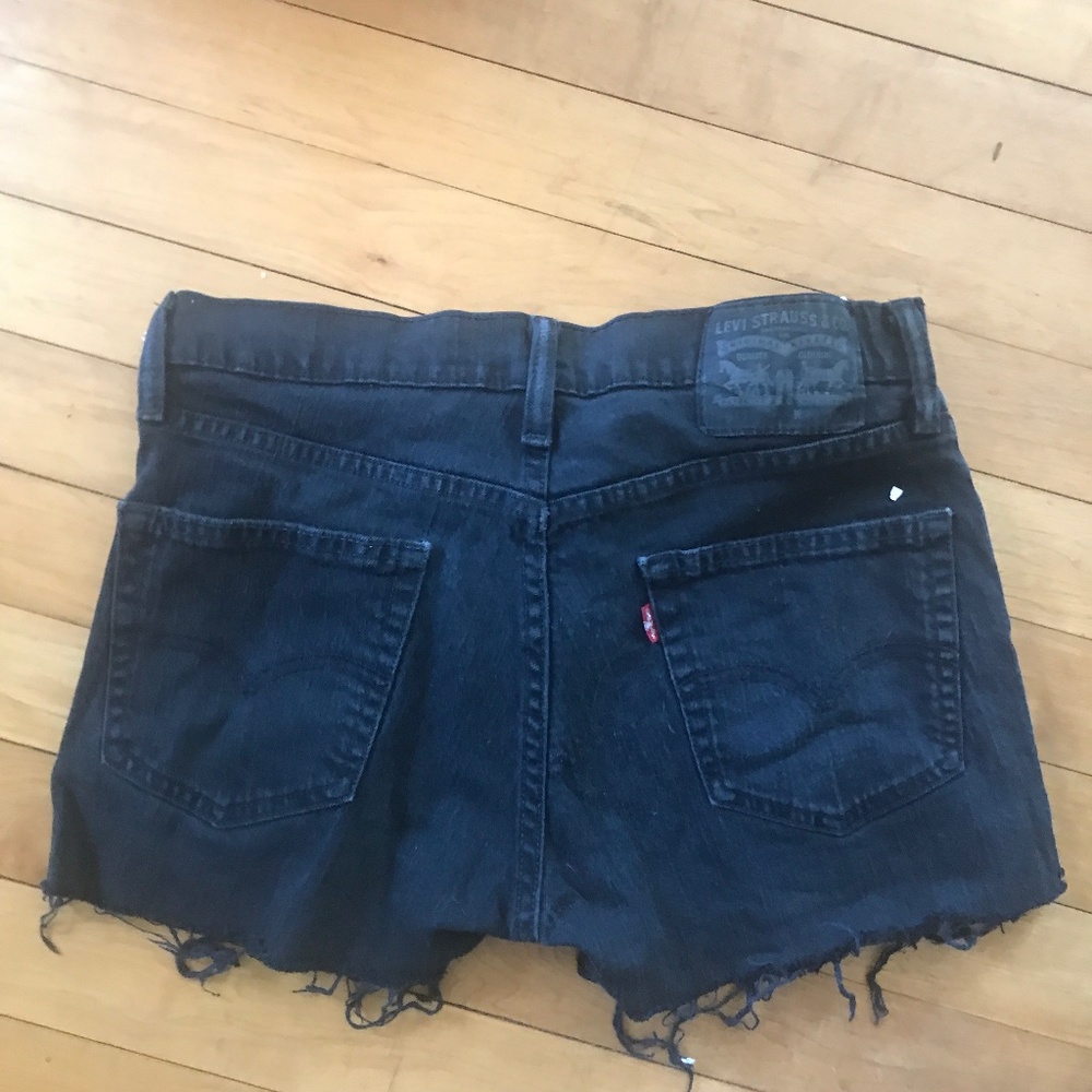 Levis black Jean Shorts